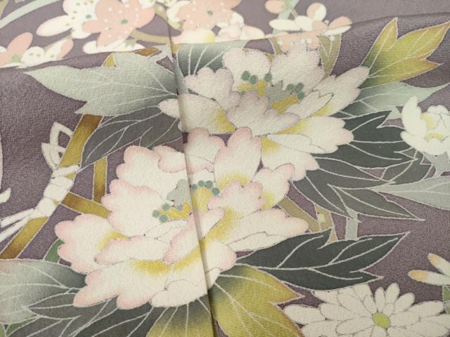 平和屋着物○訪問着 作家物 雲取りエ霞松竹梅花文 金彩