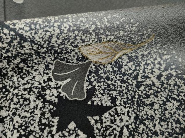 平和屋着物●訪問着　流水楓文　暈し染　金彩　正絹　逸品　AAAT5180ck 平和屋着物○訪問着 流水楓文 暈し染 金彩 正絹 逸品 AAAT5180ck