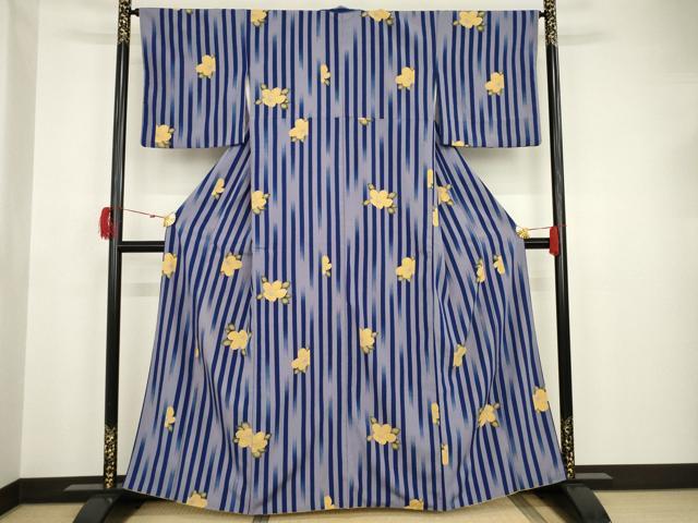 平和屋着物●上質な小紋　椿　正絹　逸品　AAAT5188ck