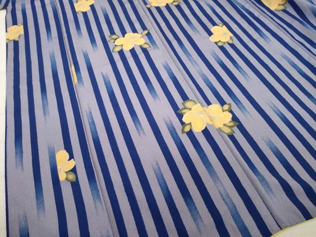 平和屋着物●上質な小紋　椿　正絹　逸品　AAAT5188ck