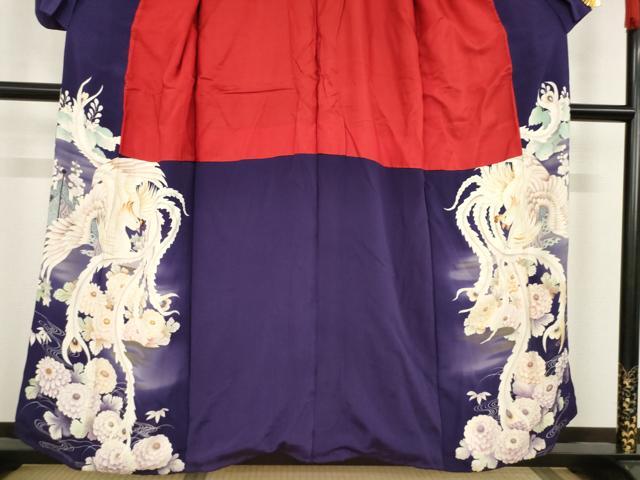 平和屋着物●アンティーク　大正ロマン　色留袖　刺繍　花車文　金糸　正絹　逸品　AAAT5183ck 平和屋着物○アンティーク 大正ロマン 色留袖 刺繍 花車文 金糸 正絹