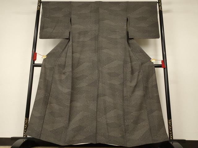 平和屋着物●上質な小紋　絞り　霞文　正絹　逸品　CAAW3994vf 平和屋着物○上質な小紋 絞り 霞文 正絹 逸品 CAAW3994vf