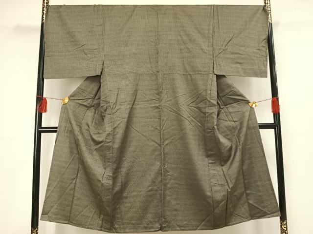 平和屋着物▽男性 紬 単衣 籠目 正絹 逸品 AAAT7383fy 