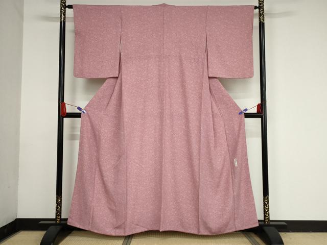 平和屋着物●重要無形文化財　人間国宝　中村勇二郎　江戸小紋　鳳凰唐草文　正絹　逸品　AAAT8138nf