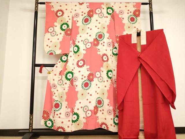 平和屋着物[]アンティーク 大正ロマン 女の子 十三参り 子供 祝着  