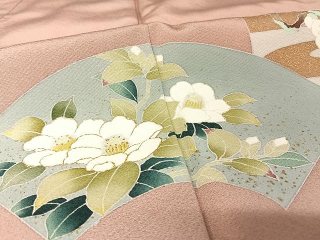 平和屋着物○訪問着 草花文 暈し染め 正絹 逸品 AAAV9382ph