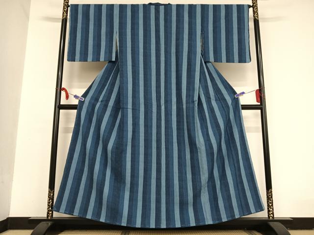 平和屋着物▽上質な小紋 単衣 丸文 鬼しぼ縮緬 正絹 逸品 DAAS0214az