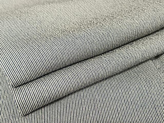 平和屋着物●江戸小紋　万筋　濃藍色×白　正絹　逸品　AAAU0014np