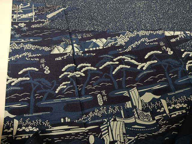 平和屋着物○藍造り国選定無形文化財 藍師・佐藤昭人