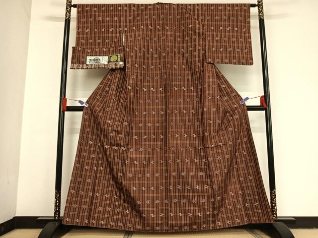 平和屋着物○本場琉球絣 紬 証紙付き 正絹 逸品 AAAU0059npの通販はau