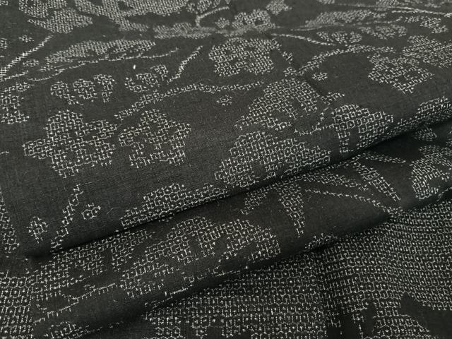 平和屋着物●本場結城紬　重要無形文化財　100亀甲　松竹梅　正絹　逸品　AAAU0061np