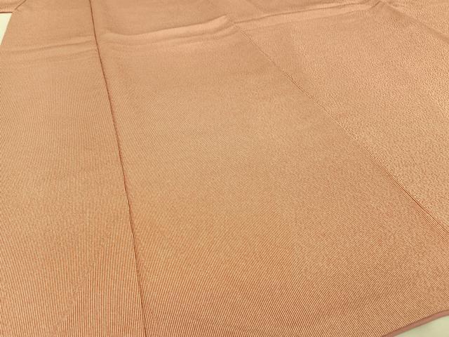 平和屋着物○さんび謹製 江戸小紋 万筋 樺茶色×白色 洗える