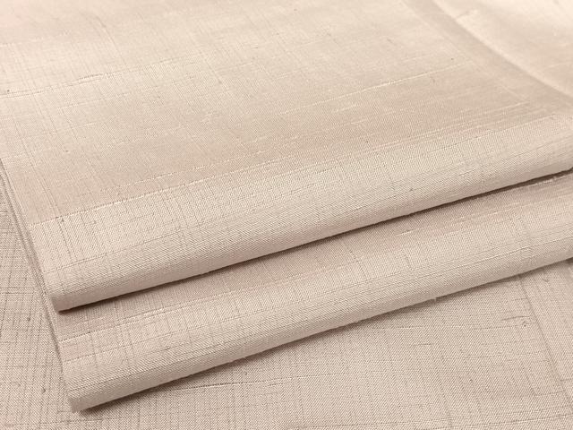 平和屋着物●上質な紬　色無地　白藤色　正絹　逸品　AAAU0086np