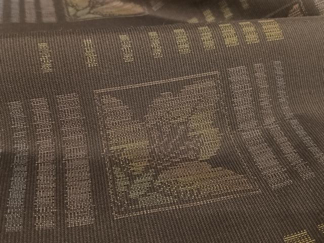 平和屋着物○本場大島紬 訪問着 色紙花文 さが美扱い 正絹 逸品 AAAU0090np