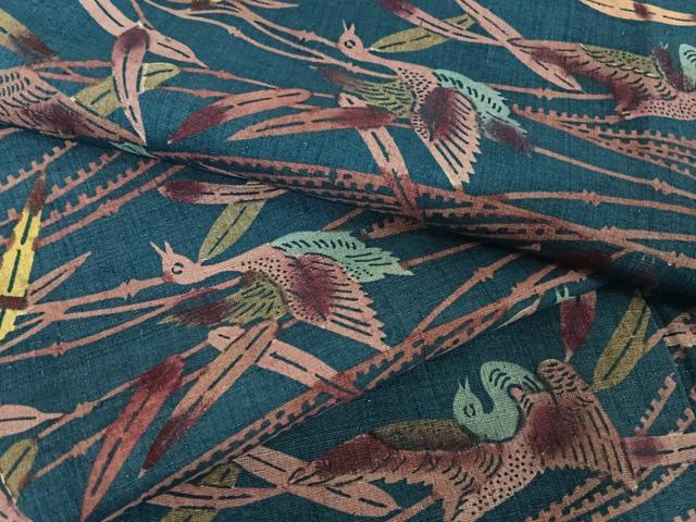 平和屋着物▽上質な小紋 単衣 間道 黒地 正絹 逸品 AAAZ2338jh 小紋