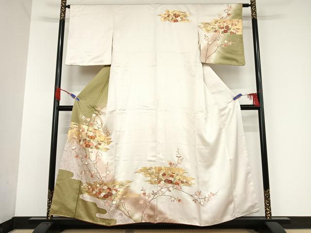 振り袖　フルセット　金彩加工　刺繍入り　吉澤友禅吾妻徳穂　落款　ブルー　475 楽天市場】成人式振袖レンタル fg_267 吉澤友禅 吾妻徳穂 踊りの世界