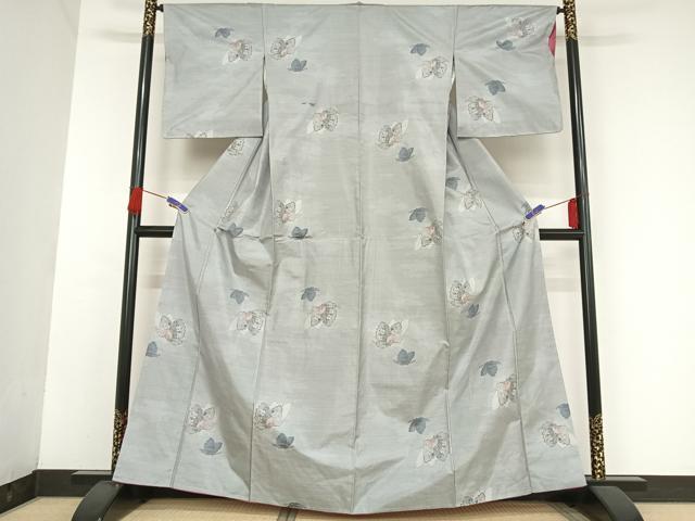 平和屋着物○都喜ヱ門 本場大島紬 白大島 7マルキ 総絣