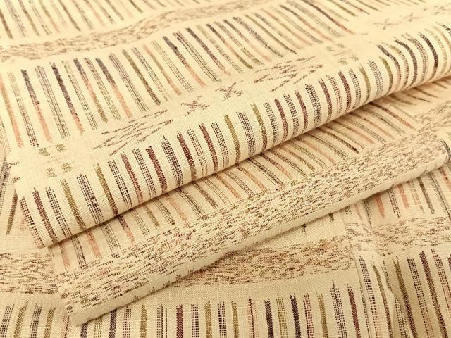 平和屋着物●上質な紬　縞　正絹　逸品　AAAU0157np