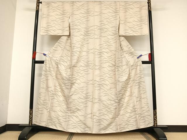 平和屋着物■極上　男性　本塩沢　単衣　雪輪　間道　さが美扱い　逸品　DZAA8735kh5 平和屋着物□極上 男性 本塩沢 単衣 雪輪 間道 さが美扱い 逸品