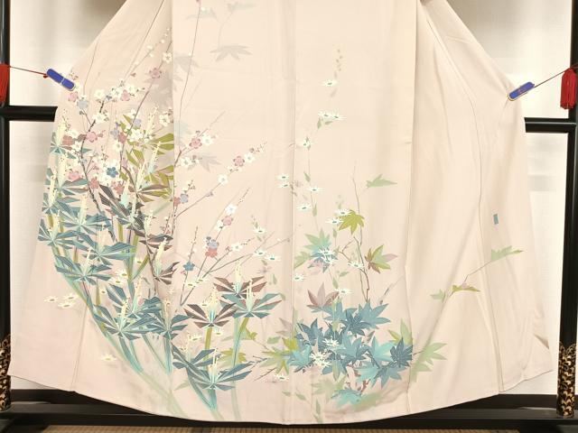 平和屋着物○訪問着 友禅 作家物 松花文 正絹 逸品 AAAU0353np