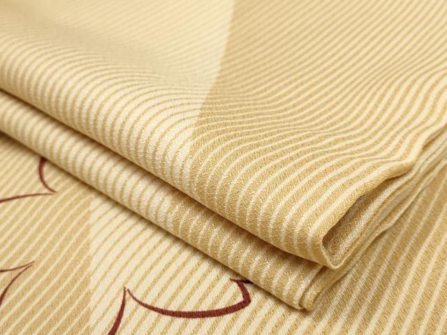 平和屋着物▽小紋　単衣　舞桜文　洗える着物　AAAU1125iu