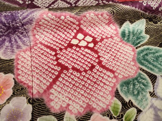 平和屋着物▽豪華振袖 総絞り 草花文 正絹 逸品 AAAU4837ck