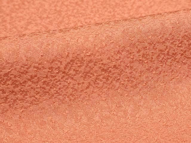 平和屋着物▽上質な色無地 単衣 煉瓦色 本草木染 反端