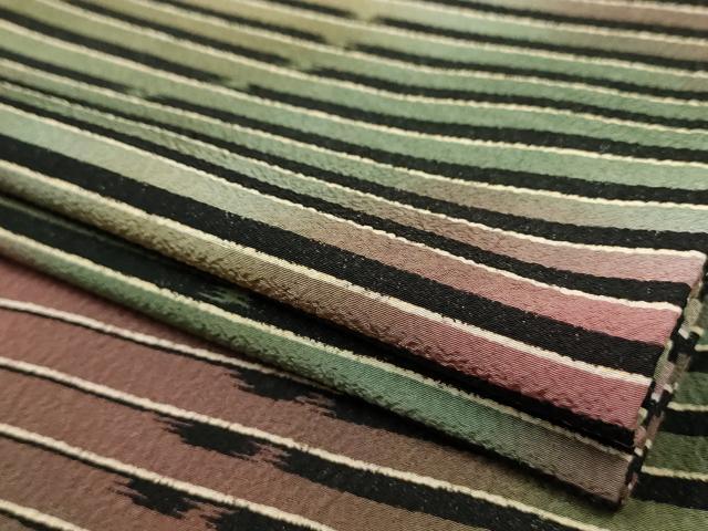 平和屋着物▽小紋　単衣　舞蝶文　洗える着物　AAAU6446iu