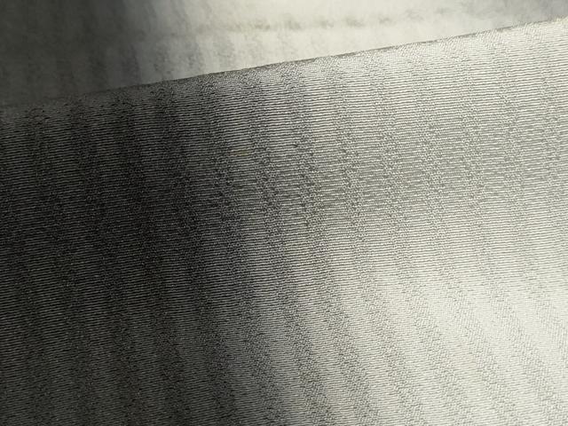 平和屋着物▽上質な小紋　単衣　霞縞　暈し染め　正絹　逸品　AAAU6450iu_5