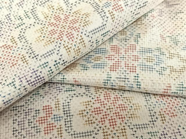 平和屋着物●本場大島紬　白大島　9マルキ　花丸文　正絹　逸品　AAAU8017zg