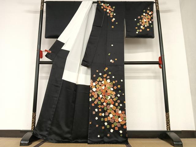 平和屋着物○十日町老舗ブランド 吉澤友禅 吾妻徳穂 訪問着 駒刺繍