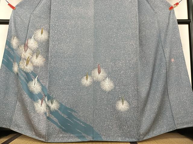 平和屋着物○友禅作家 山科春宣 訪問着 松 金彩 正絹 逸品 AAAU8135zg