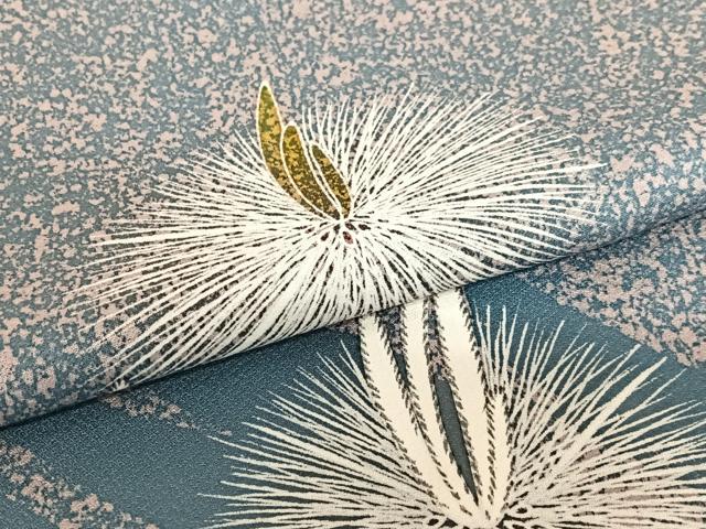 平和屋着物○友禅作家 山科春宣 訪問着 松 金彩 正絹 逸品 AAAU8135zg