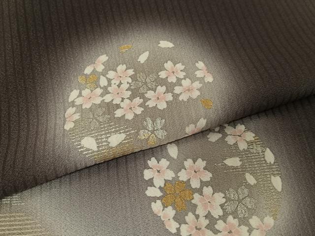 平和屋着物○訪問着 舞桜 蛍暈し 金銀彩 正絹 逸品 AAAU8140zg