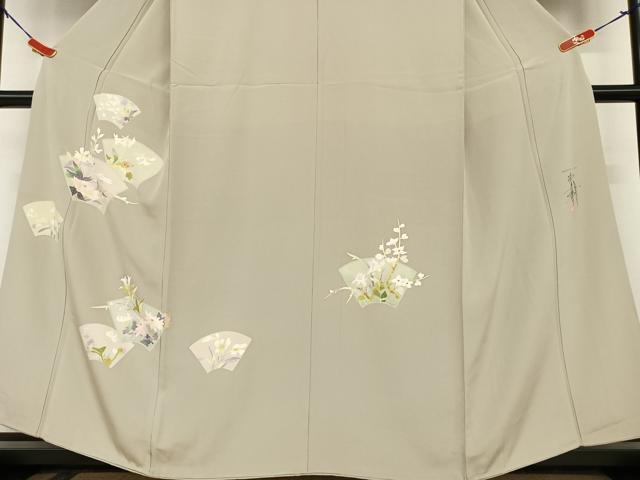 平和屋着物○京加賀友禅 百貫石峰 訪問着 地紙花