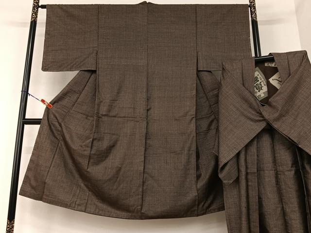 平和屋着物●男性　男柄の最高峰　西郷柄　西郷絣　本場大島紬　アンサンブル　正絹　逸品　AAAU8190zg