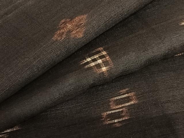 平和屋着物●国指定重要無形文化財　本場久米島紬　手織　正絹　逸品　AAAU8207zg