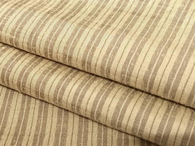 平和屋着物●上質な紬　縞　正絹　逸品　AAAU8256zg