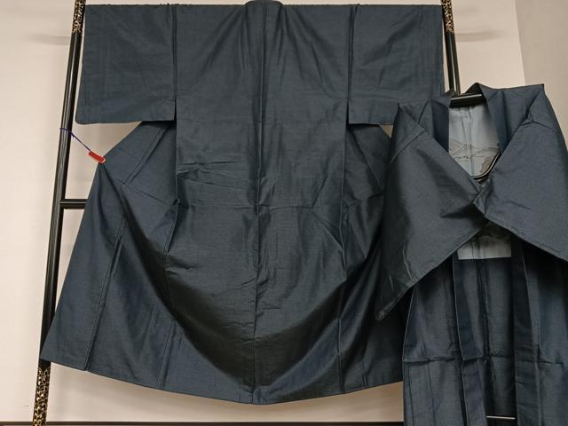 平和屋着物●男性　本場大島紬　アンサンブル　亀甲絣　正絹　逸品　AAAU8258zg