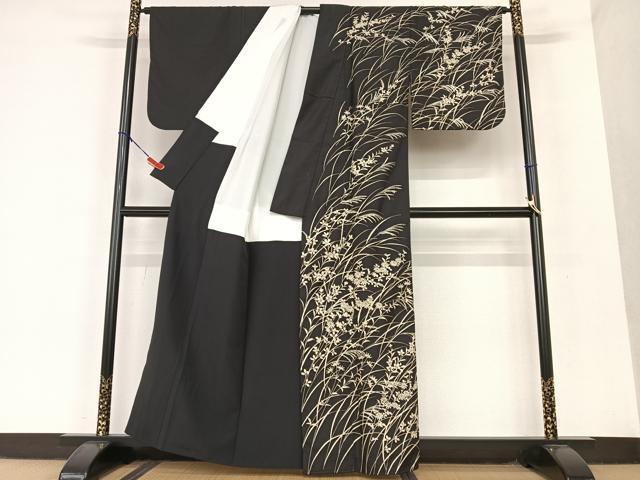 平和屋着物○訪問着 中国三大刺繍 スワトウ刺繍 汕頭刺繍 草花文