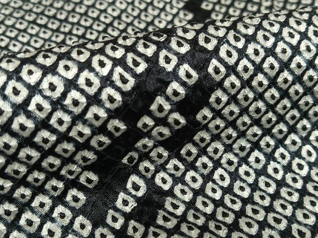 平和屋着物●訪問着　総絞り　黒地　さが美扱い　正絹　逸品　AAAU8288zg 平和屋着物○訪問着 総絞り 黒地 さが美扱い 正絹 逸品 AAAU8288zg