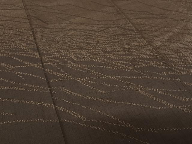 平和屋着物○訪問着 作家物 龍雲 紬地 斜縞 正絹 逸品 AAAU8296zg