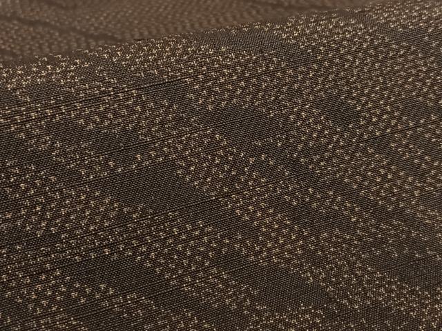 平和屋着物○訪問着 作家物 龍雲 紬地 斜縞 正絹 逸品 AAAU8296zg