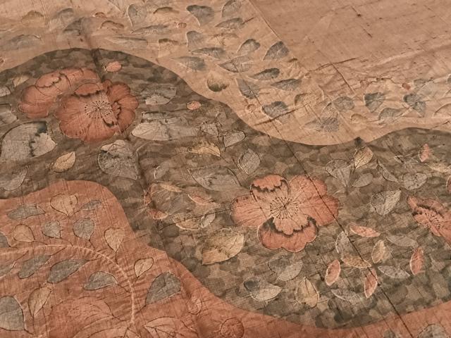 平和屋着物○訪問着 紬地 辻が花 絞り 正絹 逸品 AAAU8304zg