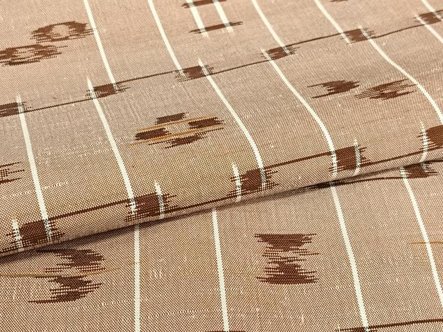 平和屋着物○本場琉球絣 紬 飛鳥文 正絹 逸品 未使用 AAAU8346zg