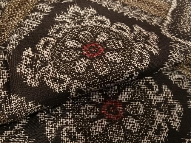 平和屋着物○上質な紬 更紗花唐草文 正絹 逸品 CAAU1676yc