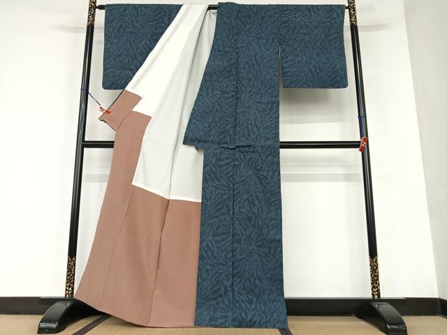 平和屋着物○結城紬 80亀甲 吉祥文 正絹 逸品 未使用 CAAU3025yc