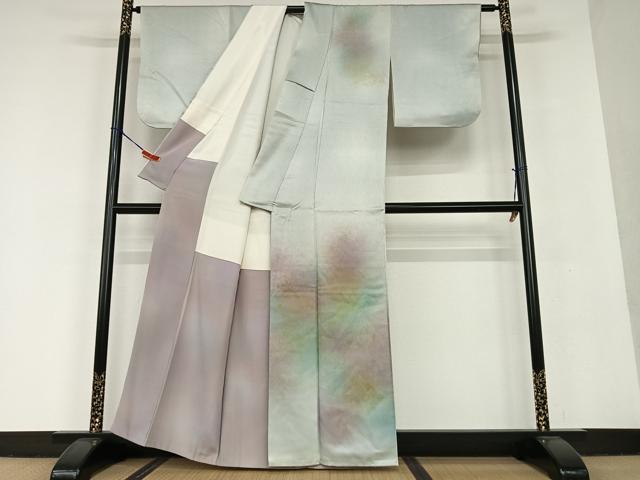 平和屋着物○人間国宝 福田喜三郎 訪問着 霞文 暈し染め 金彩