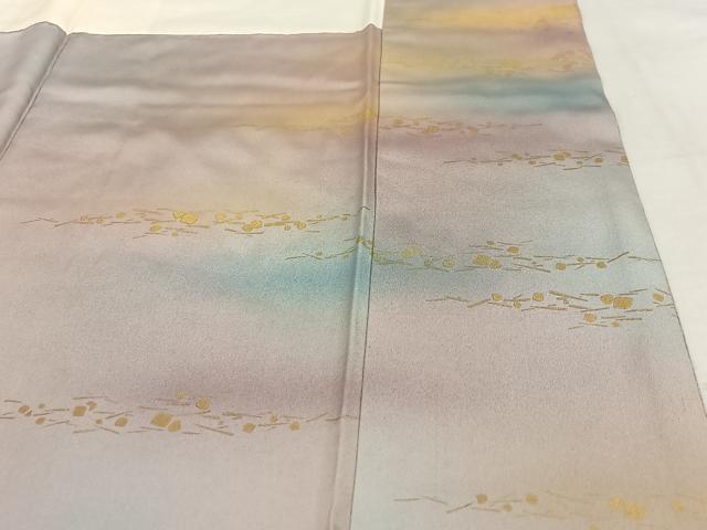 平和屋着物○人間国宝 福田喜三郎 訪問着 霞文 暈し染め 正絹