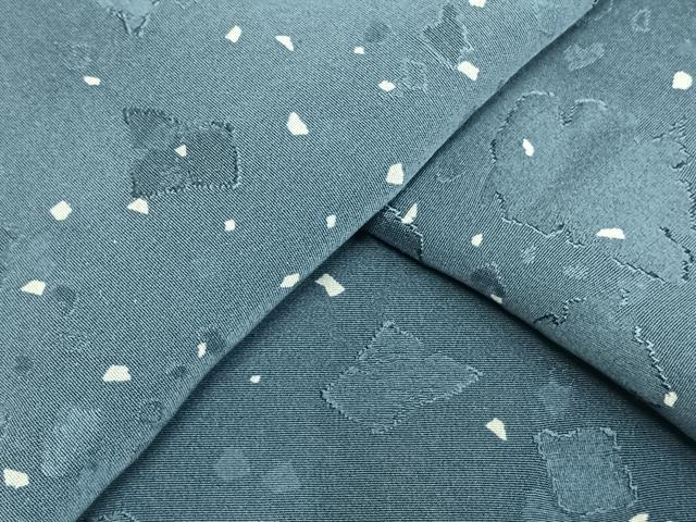 平和屋着物▽上質な小紋　単衣　色紙散らし文　正絹　逸品　AAAU8513fy